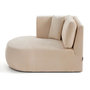 Voir la diapositive 1 : LISA DESIGN Santorini - module d'assise méridienne gauche - en tissu texturé