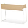 Voir la diapositive 4 : Paris Prix Bureau Design  Zélana  120cm Naturel & Blanc