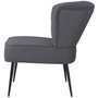 Voir la diapositive 3 : VIDAXL Chaise de cocktail gris fonce tissu