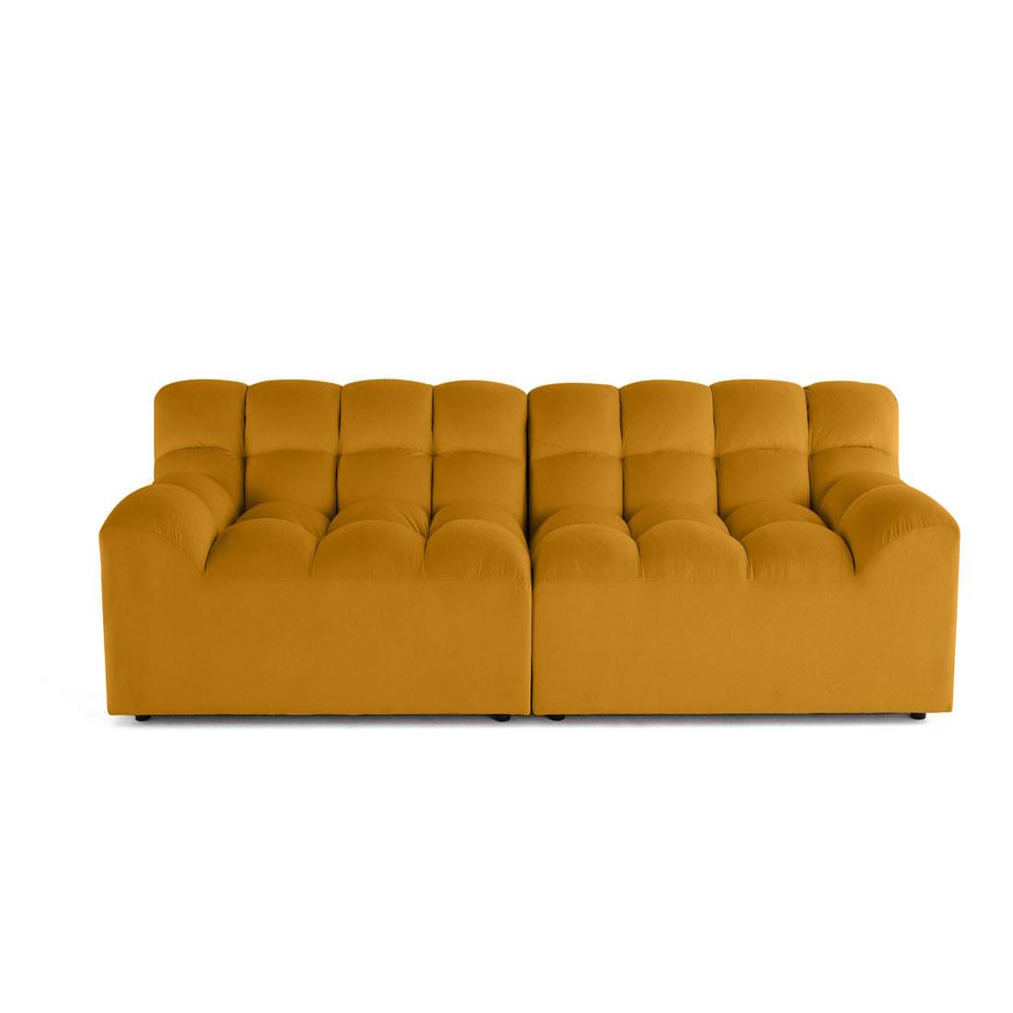 Voir la diapositive 1 : LISA DESIGN Napoli - canapé droit 4 places - en velours