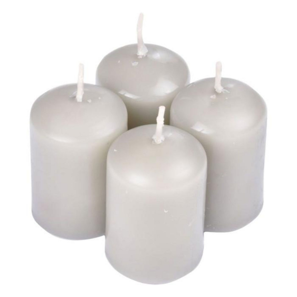 Paris Prix Lot de 4 Bougies Parfumées  Essentiel  6cm Musc