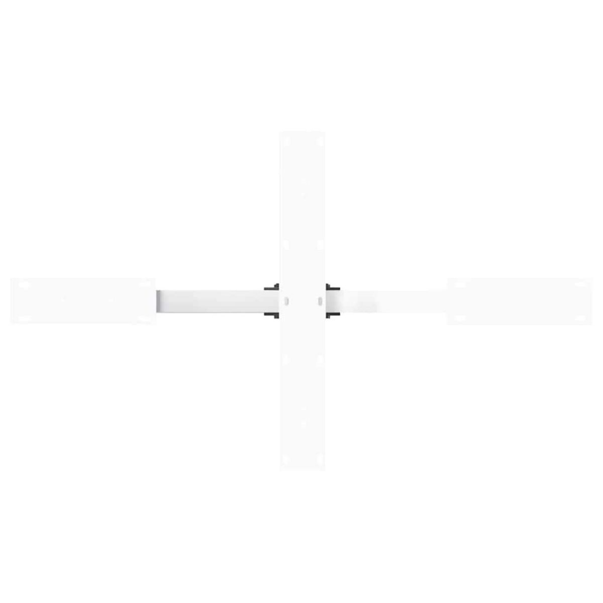 VIDAXL Pied de table basse forme d'araignee blanc 98x58x(42-43) cm