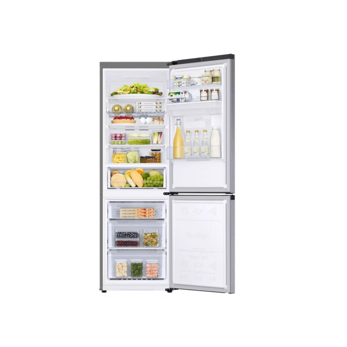 Samsung Réfrigérateur combiné 60cm 341l nofrost - RB34C652ESA