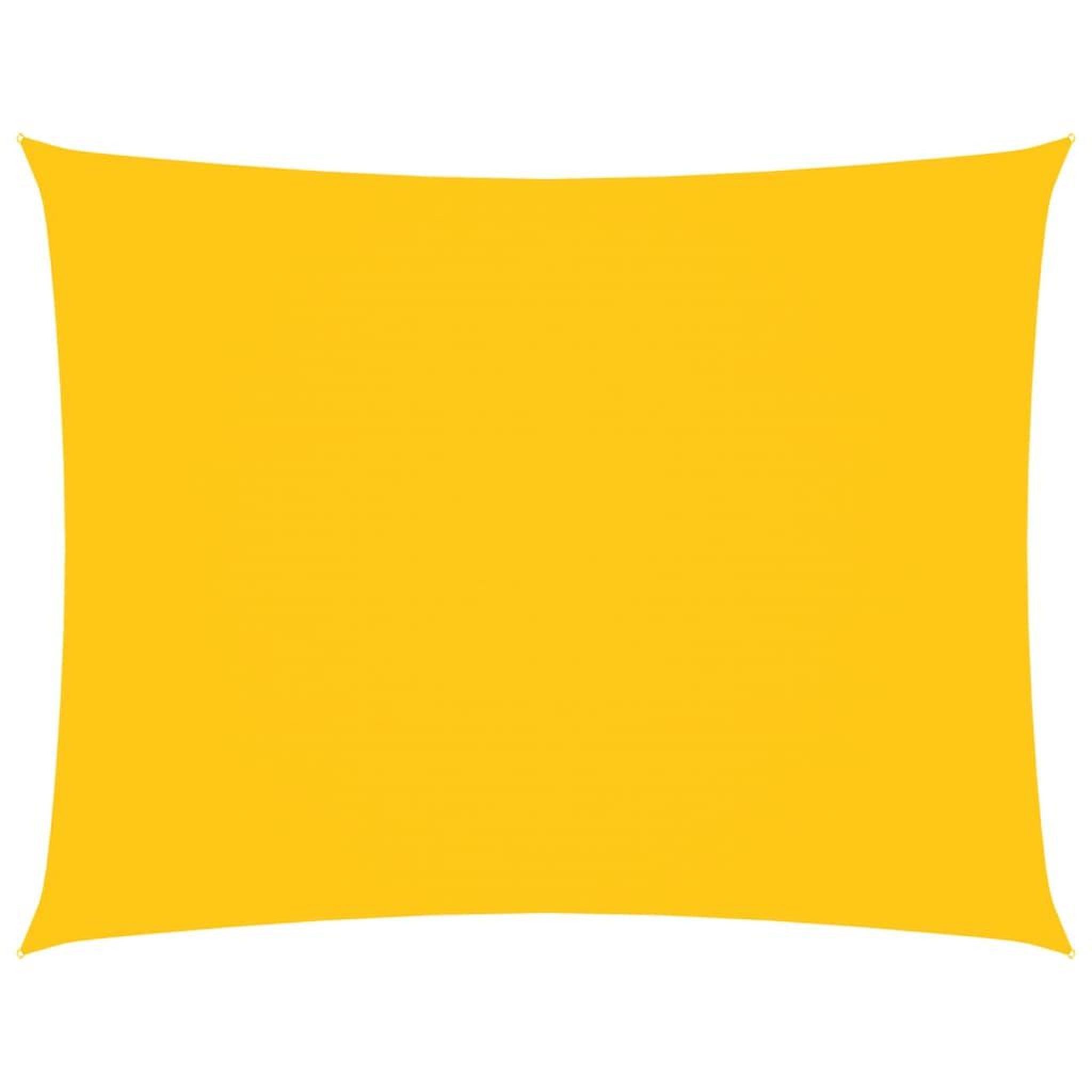 Voir la diapositive 2 : VIDAXL Voile de parasol tissu oxford rectangulaire 3,5x4,5 m jaune