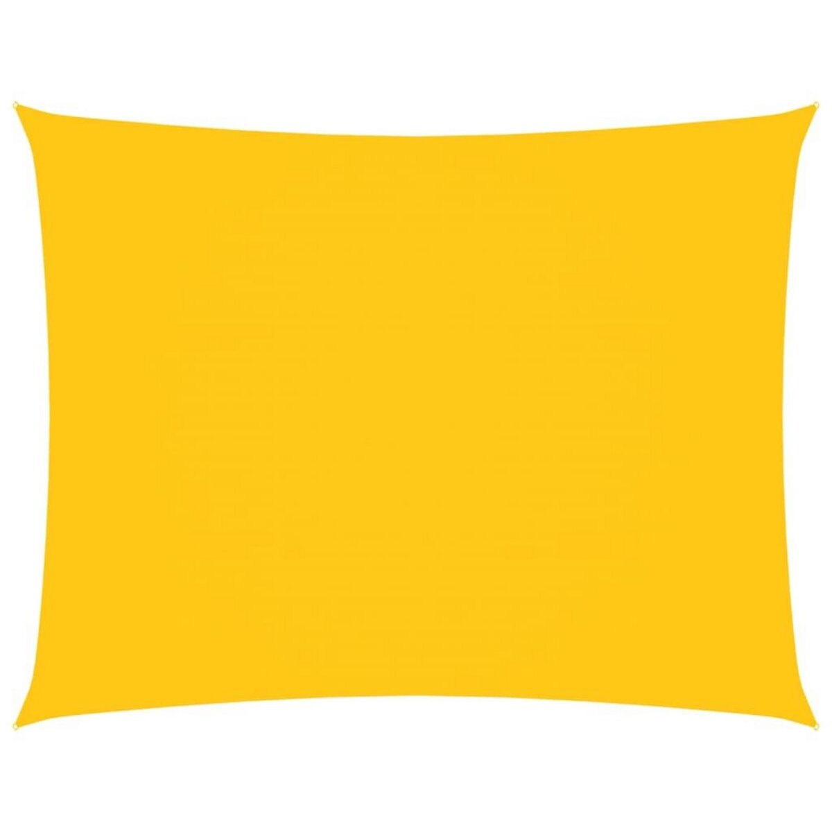 VIDAXL Voile de parasol tissu oxford rectangulaire 3,5x4,5 m jaune