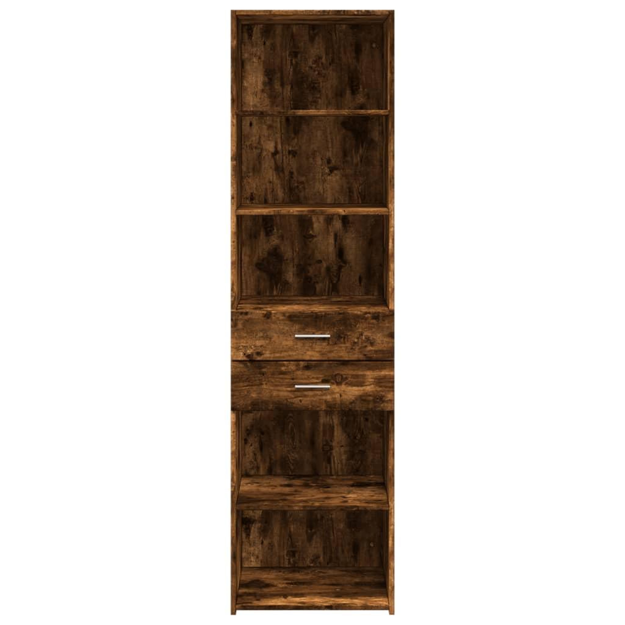 Voir la diapositive 4 : VIDAXL Buffet haut chene fume 50x42,5x185 cm bois d'ingenierie
