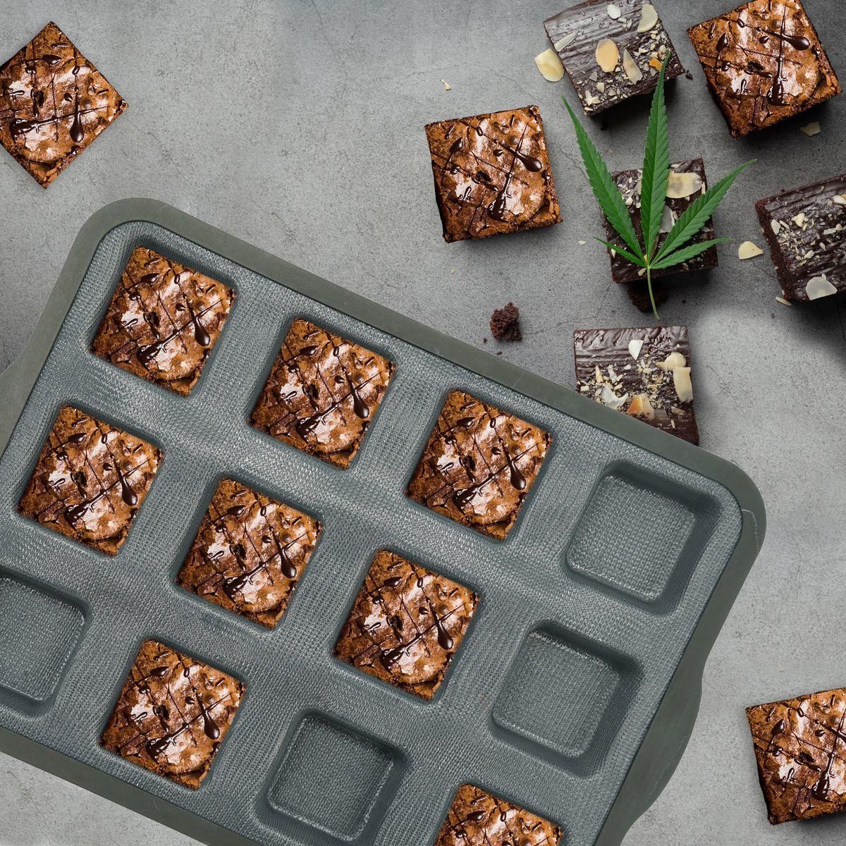 ZENKER Moule à gâteaux 12 carrés en silicone fibre de verre Zenker