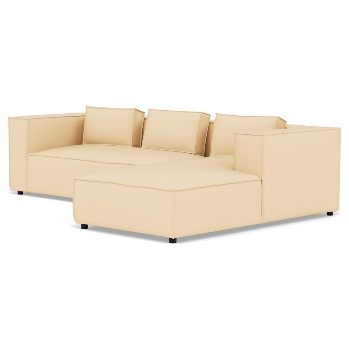 LISA DESIGN Stella - canapé d'angle droit 4 places en simili