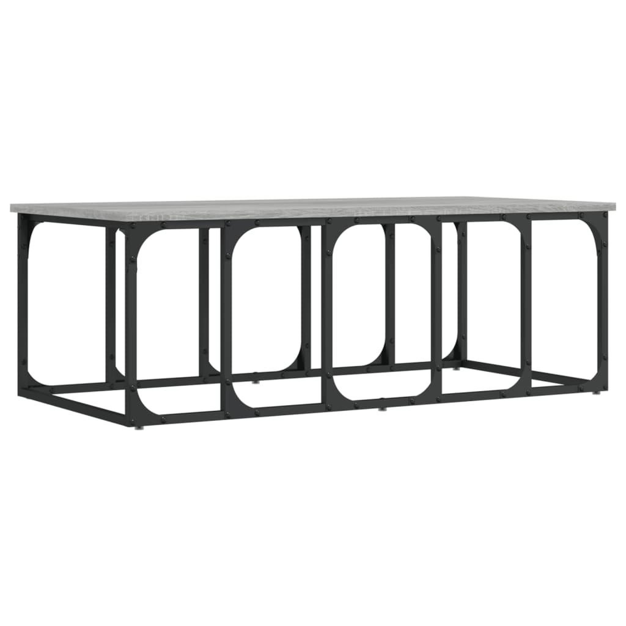 Voir la diapositive 2 : VIDAXL Table basse sonoma gris 100x50x35,5 cm bois d'ingenierie