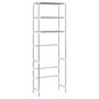 Voir la diapositive 4 : VIDAXL Support de rangement 3 niveaux de toilette Argente 53x28x169 cm