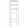 Voir la diapositive 4 : VIDAXL Support de rangement 3 niveaux de toilette Argente 53x28x169 cm