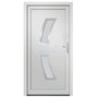Voir la diapositive 3 : VIDAXL Porte d'entree Blanc 98x200 cm PVC