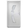 Voir la diapositive 3 : VIDAXL Porte d'entree Blanc 98x200 cm PVC