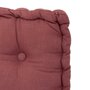 Voir la diapositive 2 : ATMOSPHERA Coussin de Sol  Dorian  40x40cm Prune