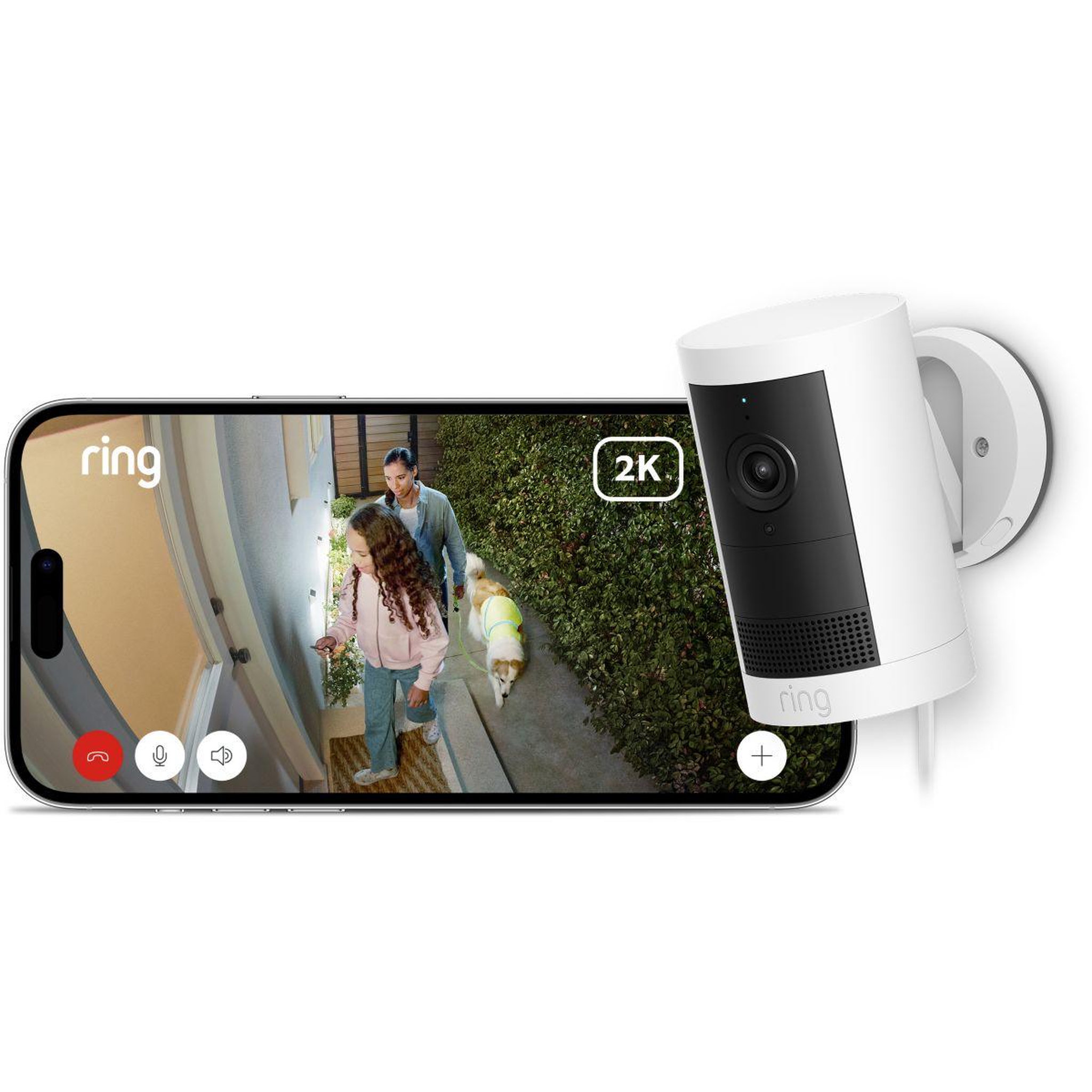 Voir la diapositive 4 : Ring Caméra de surveillance Cam Plus - Plug-in - Blanche
