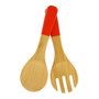 Voir la diapositive 1 : Fackelmann Couverts à salade en bois Fackelmann Wood Edition