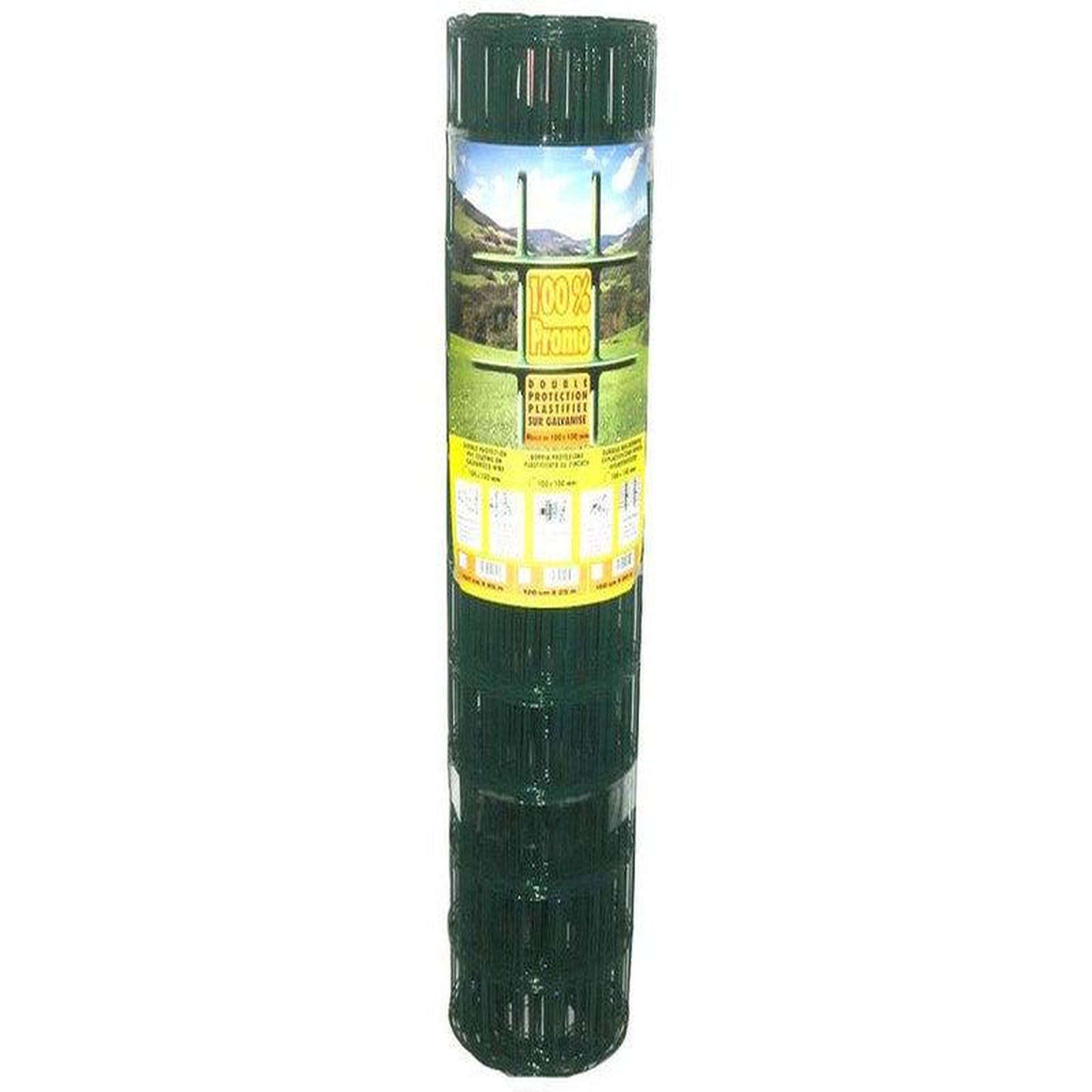 CENTRALE BRICO Grillage rouleau soudé vert, H.1.5 x l.20 m, maille 100X100