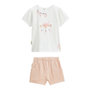 Voir la diapositive 1 : Petit Béguin Ensemble bébé t-shirt et short en gaze de coton Louison