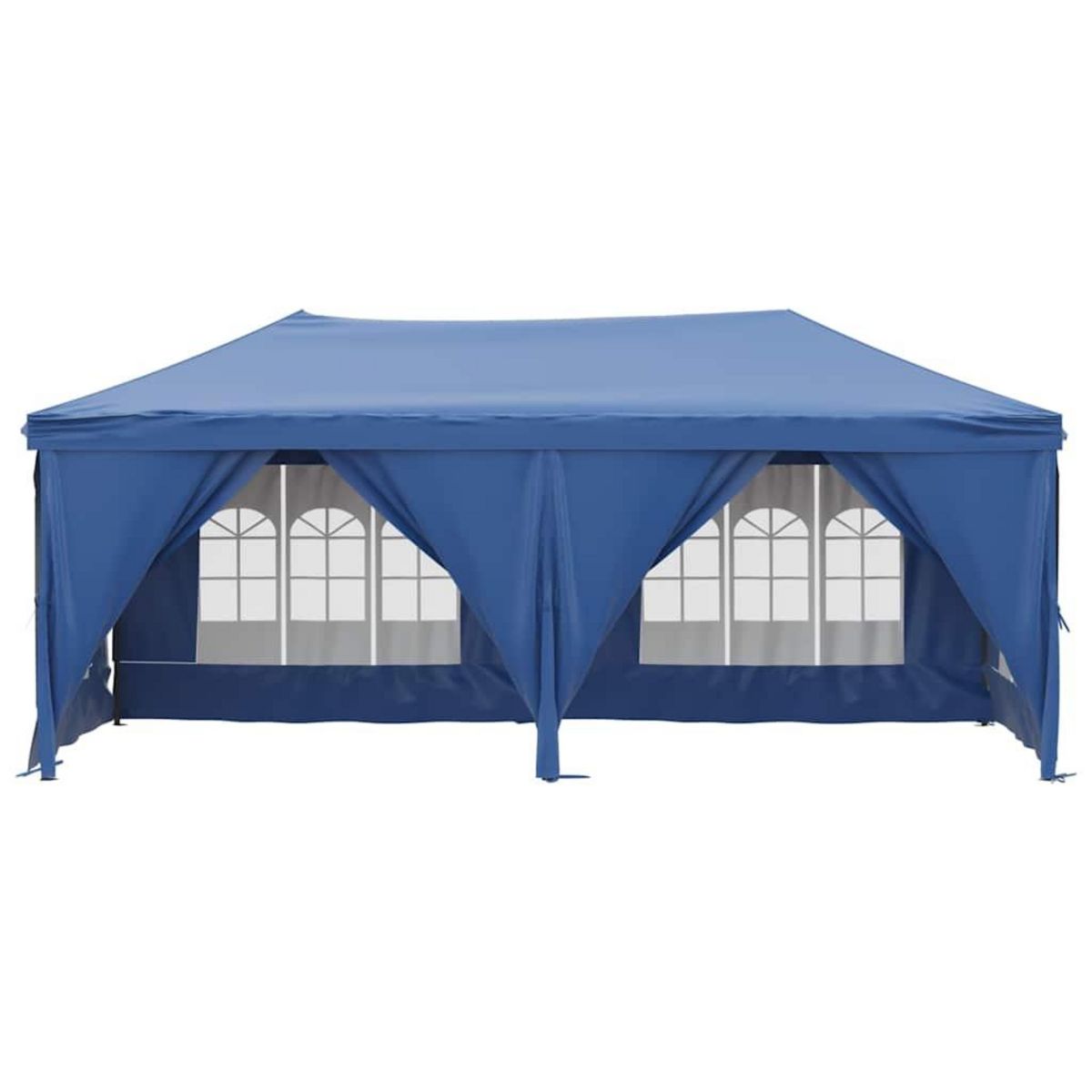 VIDAXL Tente de reception pliable avec parois Bleu 3x6 m