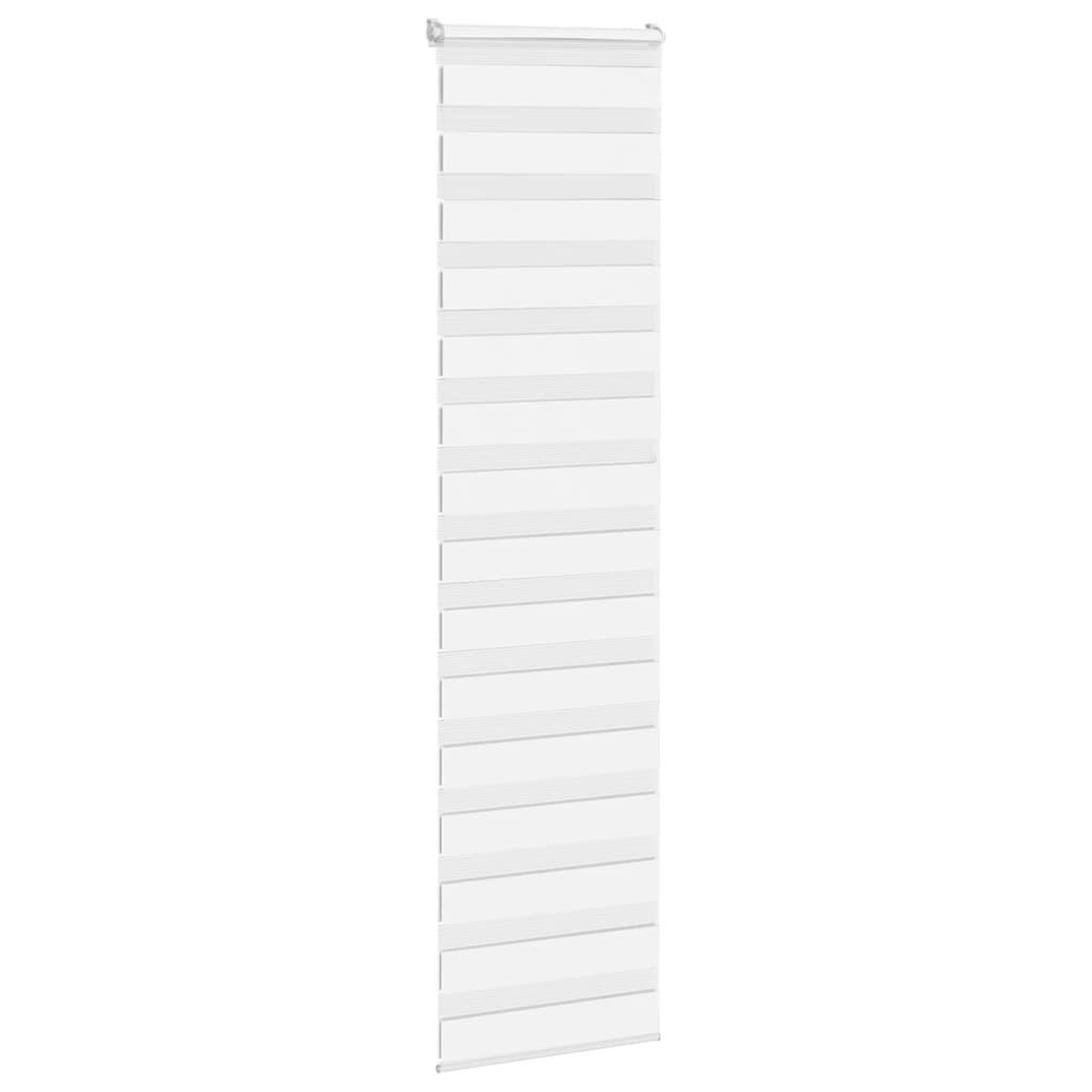 Voir la diapositive 3 : VIDAXL Store zebre blanc 55x200 cm largeur du tissu 50,9 cm polyester