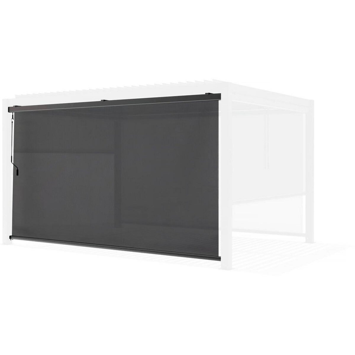 Habitat et Jardin Store pergola bioclimatique - 277 x 208 cm - Gris anthracite