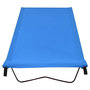 Voir la diapositive 2 : VIDAXL Lit de camping 180x60x19 cm Tissu Oxford et acier Bleu