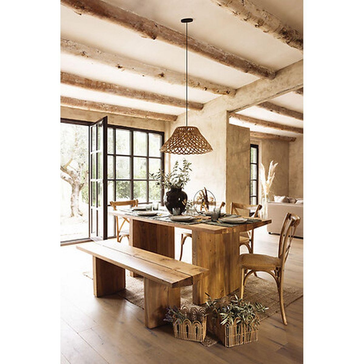 ATMOSPHERA Set de table en coton MAHA