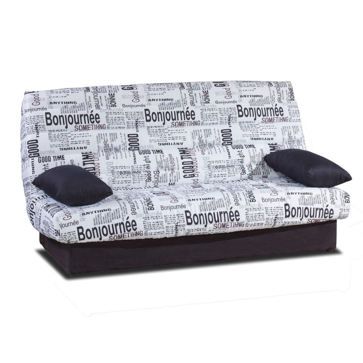 Banquette CLIC CLAC BONJOURNÉE matelas 12 cm mousse ferme 25 kg/m3