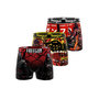 Voir la diapositive 1 : FREEGUN Lot de 3 boxers enfant Manga Comics