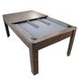Voir la diapositive 6 : PLAY4FUN Billard Américain AMBIANCE 7Ft - 226,5 x 126,5 x 80 cm avec accessoires et plateau dînatoire - Couleur Chêne
