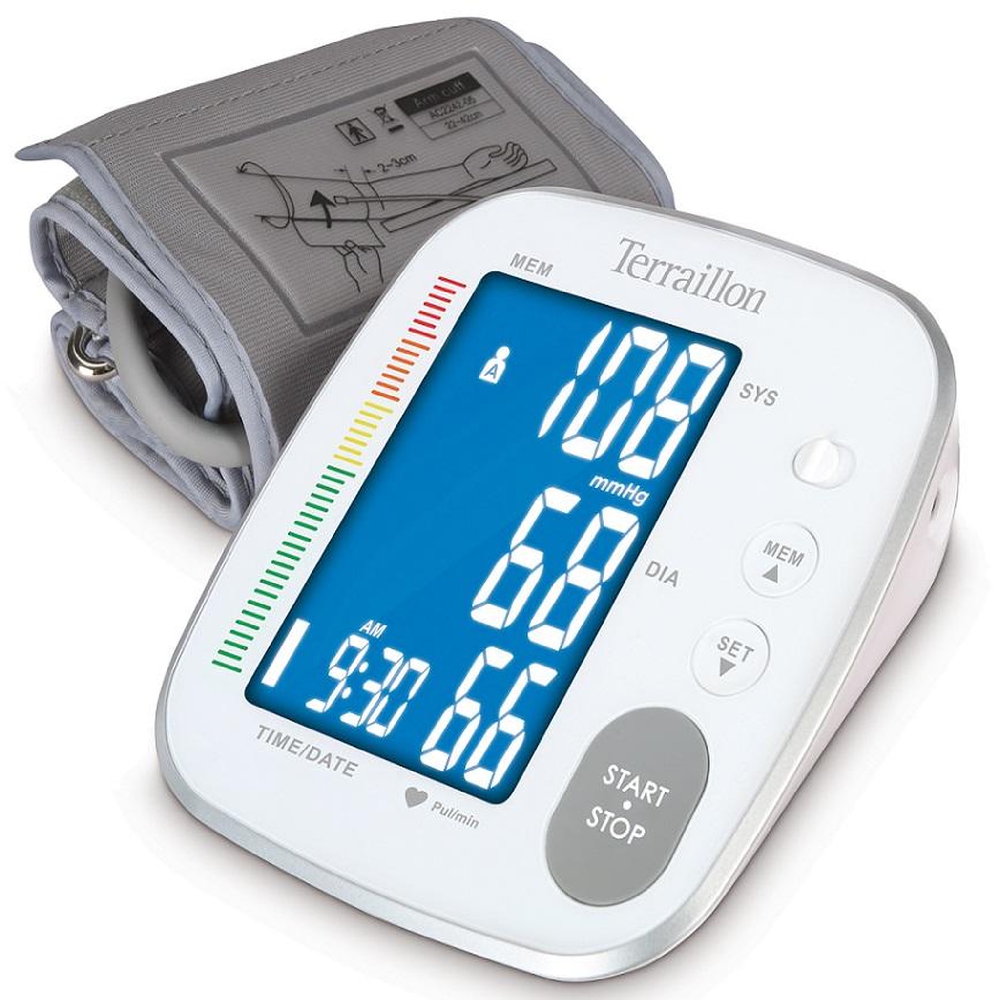 Terraillon Tensiomètre automatique au bras supérieur - hba62130wh