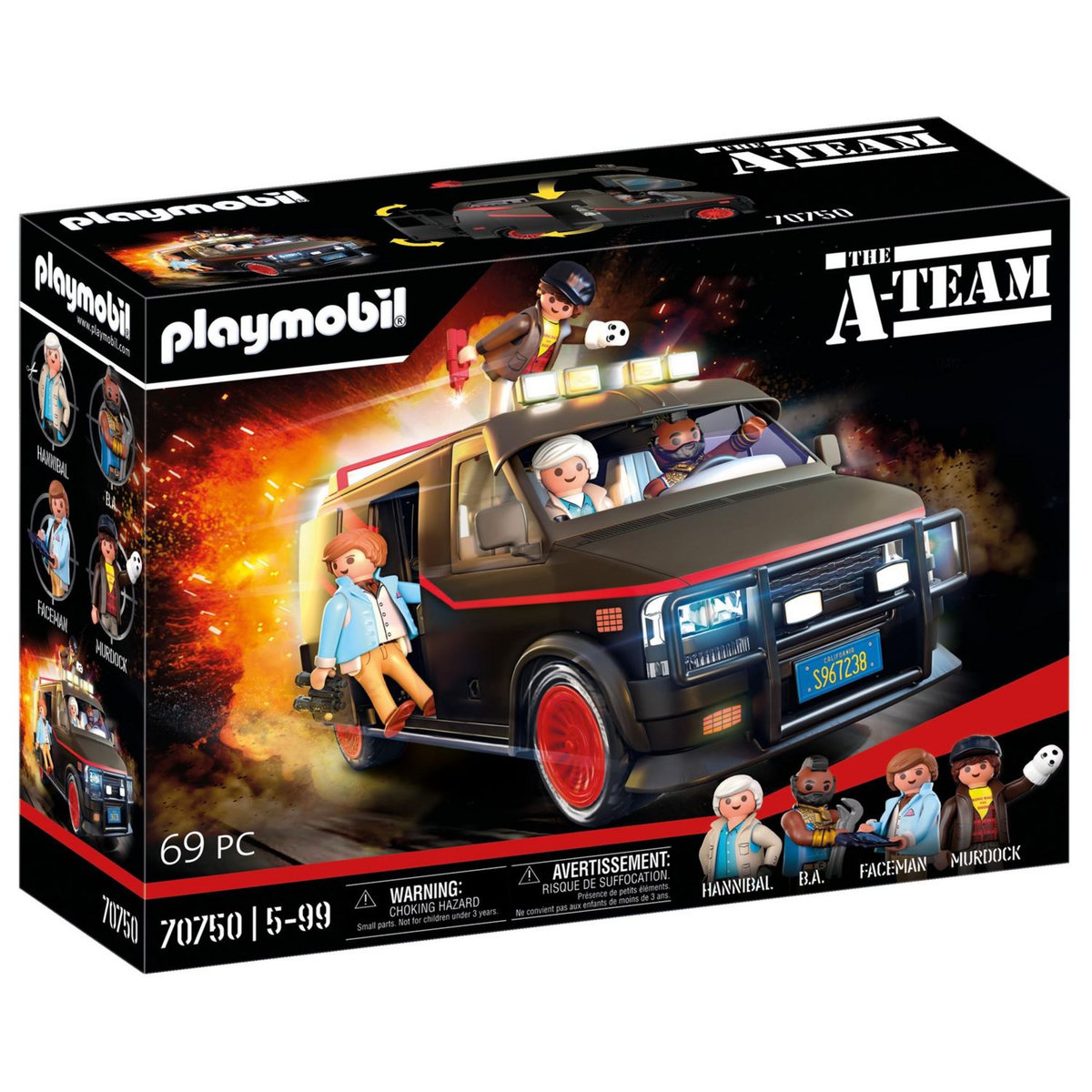 PLAYMOBIL 70750 THE A-TEAM - Le Fourgon de l'Agence tous risques