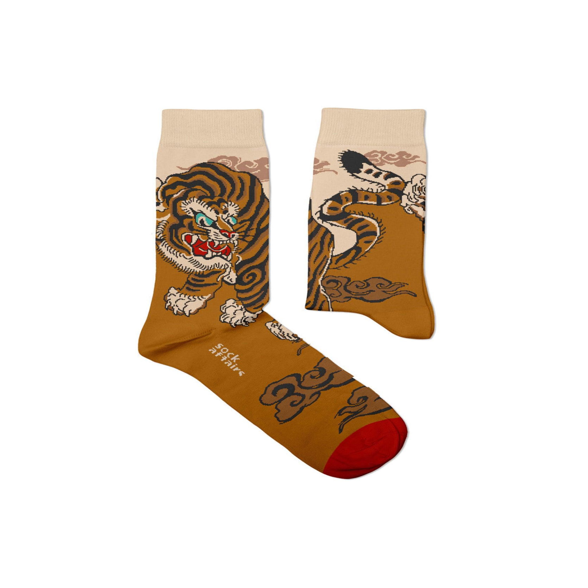 SOCK AFFAIRS Chaussettes tatouage tigre japonais