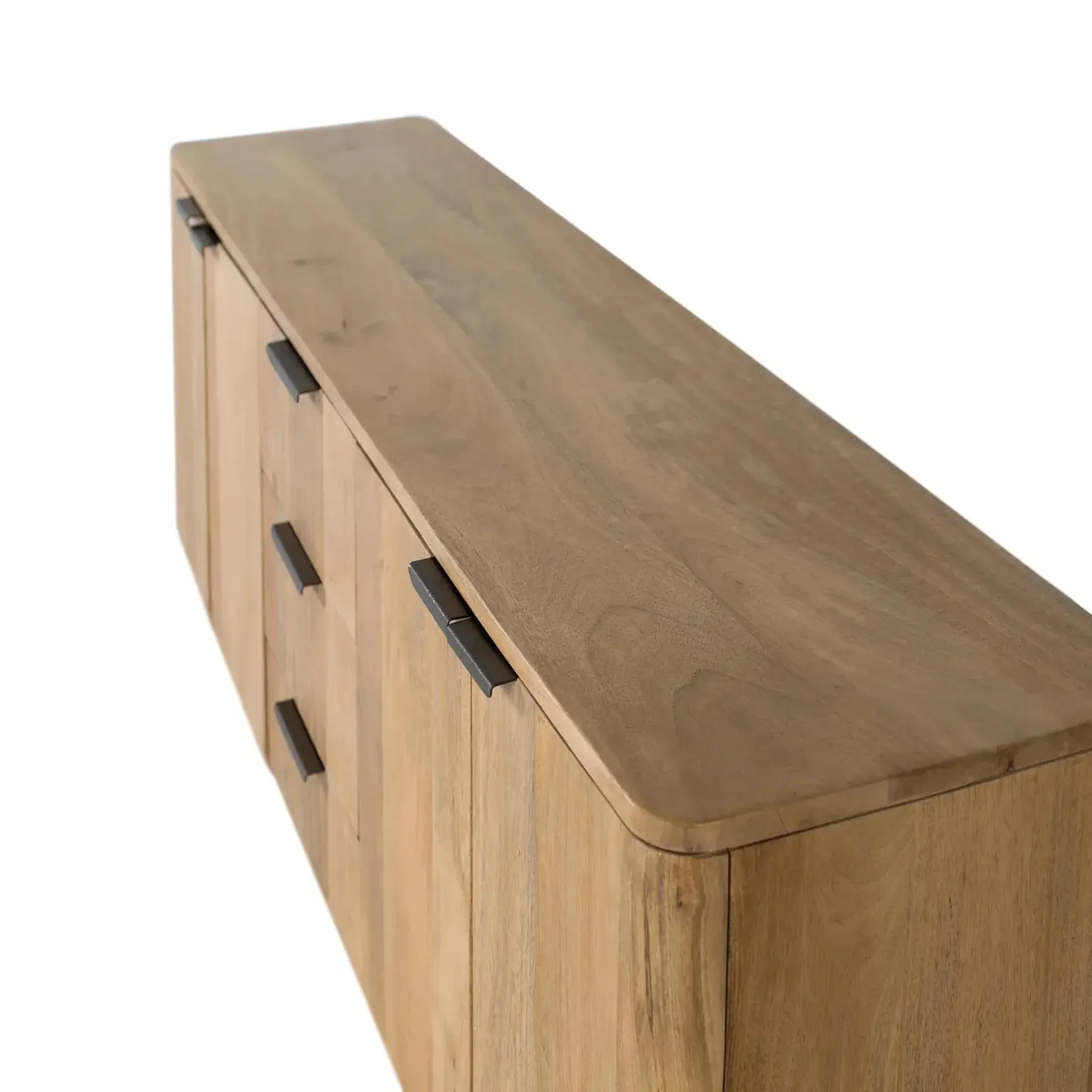 Voir la diapositive 3 : GINER Y COLOMER SL Meuble tv en bois de manguier 180 cm style rustique moderne