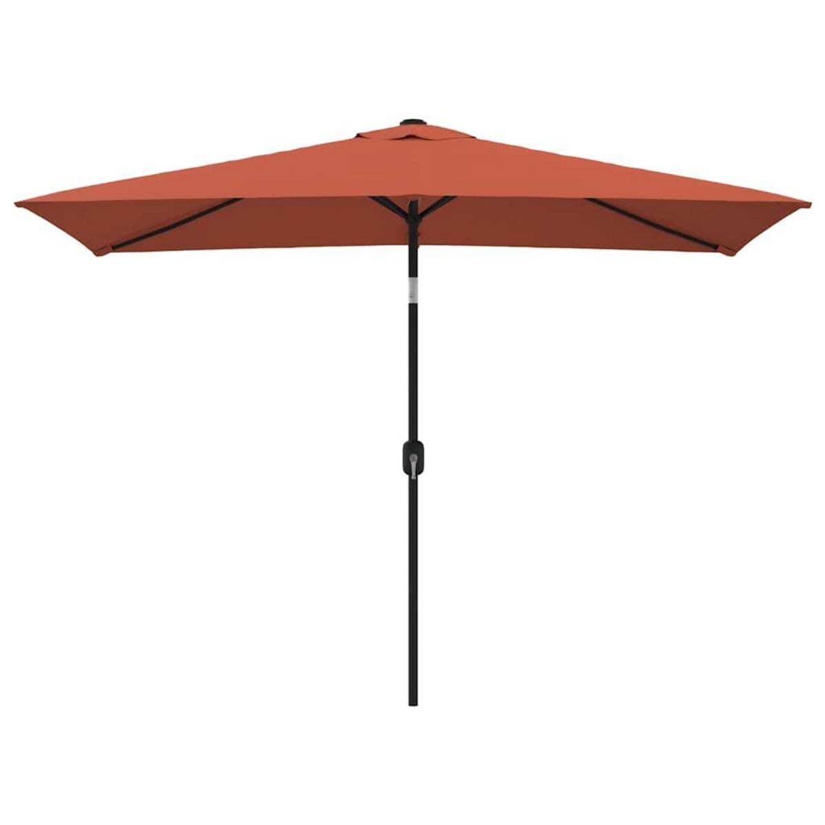 VIDAXL Parasol d'exterieur avec mat en metal 300x200 cm terre cuite