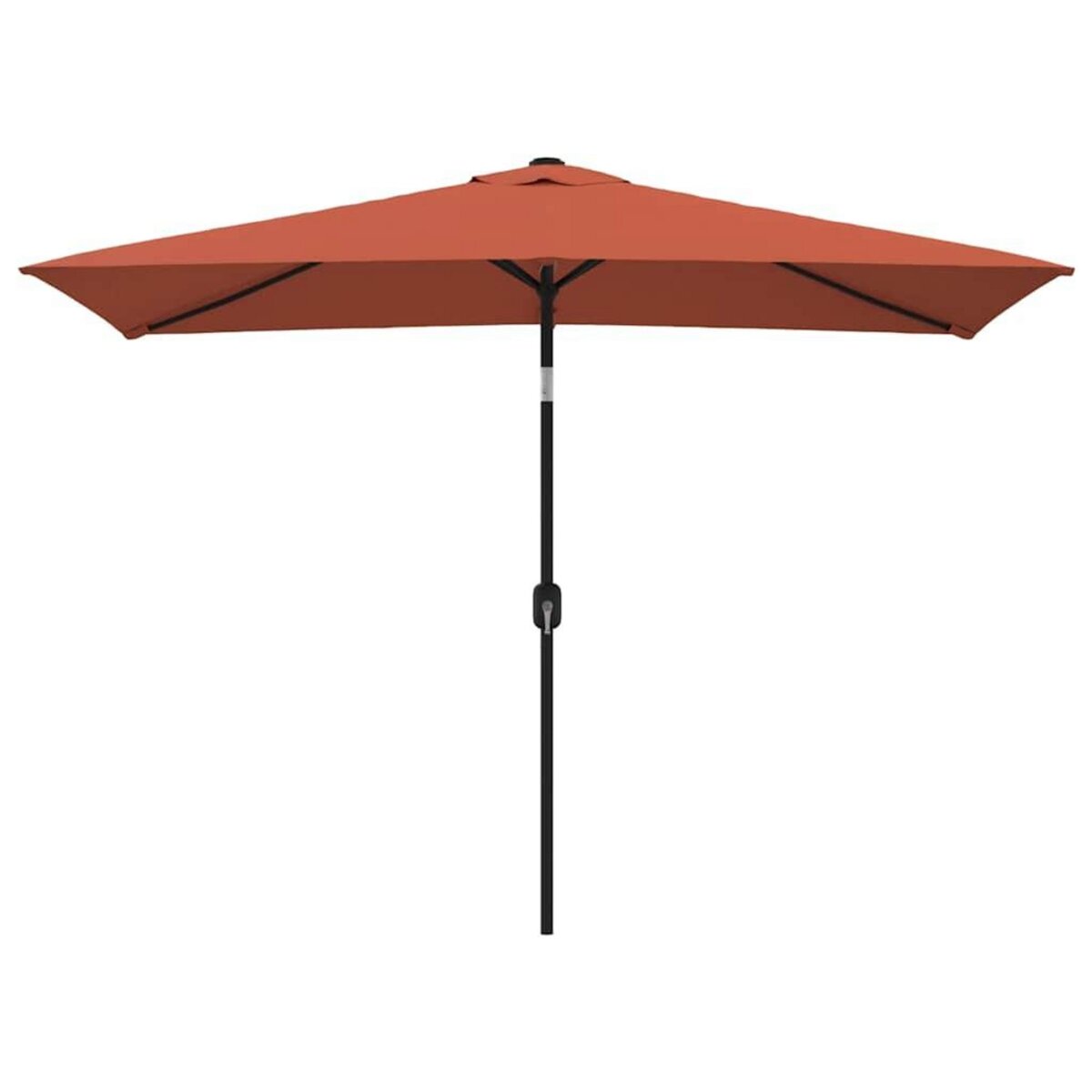 VIDAXL Parasol d'exterieur avec mat en metal 300x200 cm terre cuite