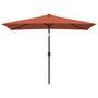 Voir la diapositive 2 : VIDAXL Parasol d'exterieur avec mat en metal 300x200 cm terre cuite