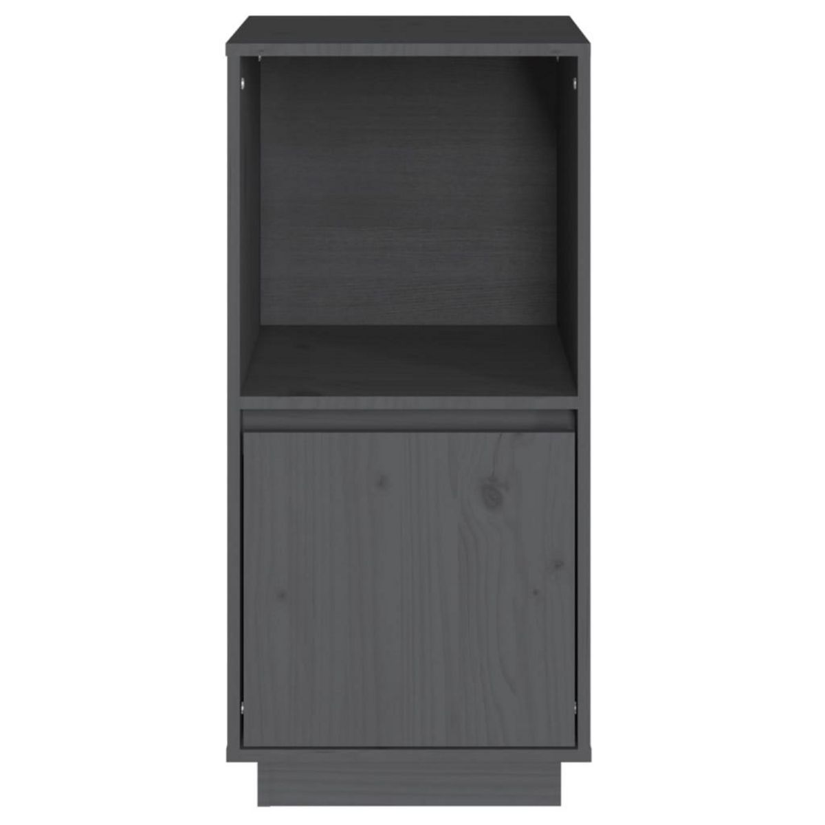 VIDAXL Buffet Gris 38x35x80 cm Bois massif de pin