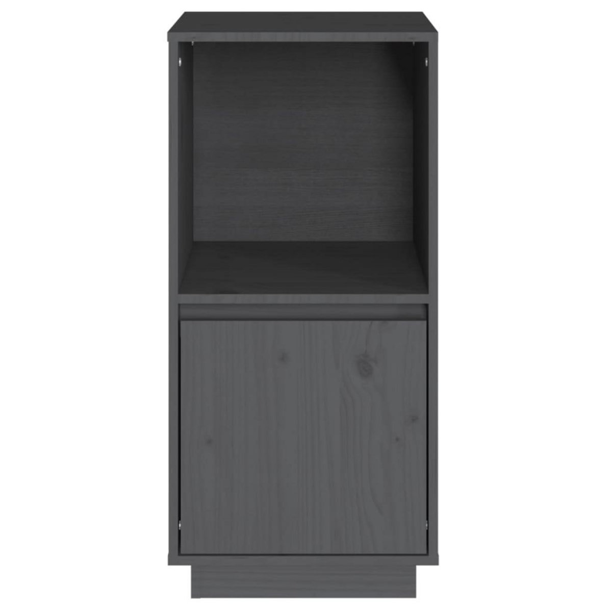 VIDAXL Buffet Gris 38x35x80 cm Bois massif de pin