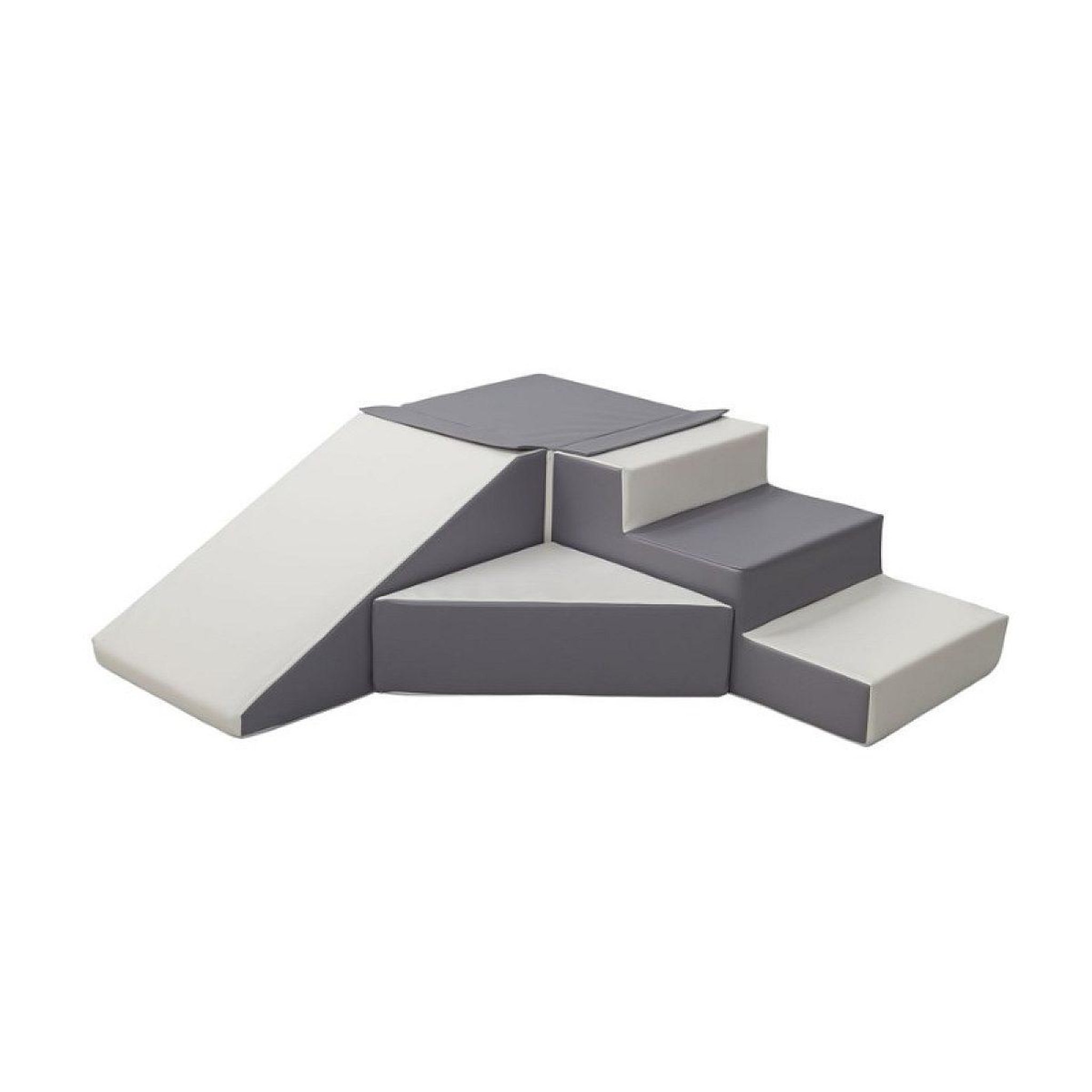 VELINDA Set de 4 blocs blanc gris
