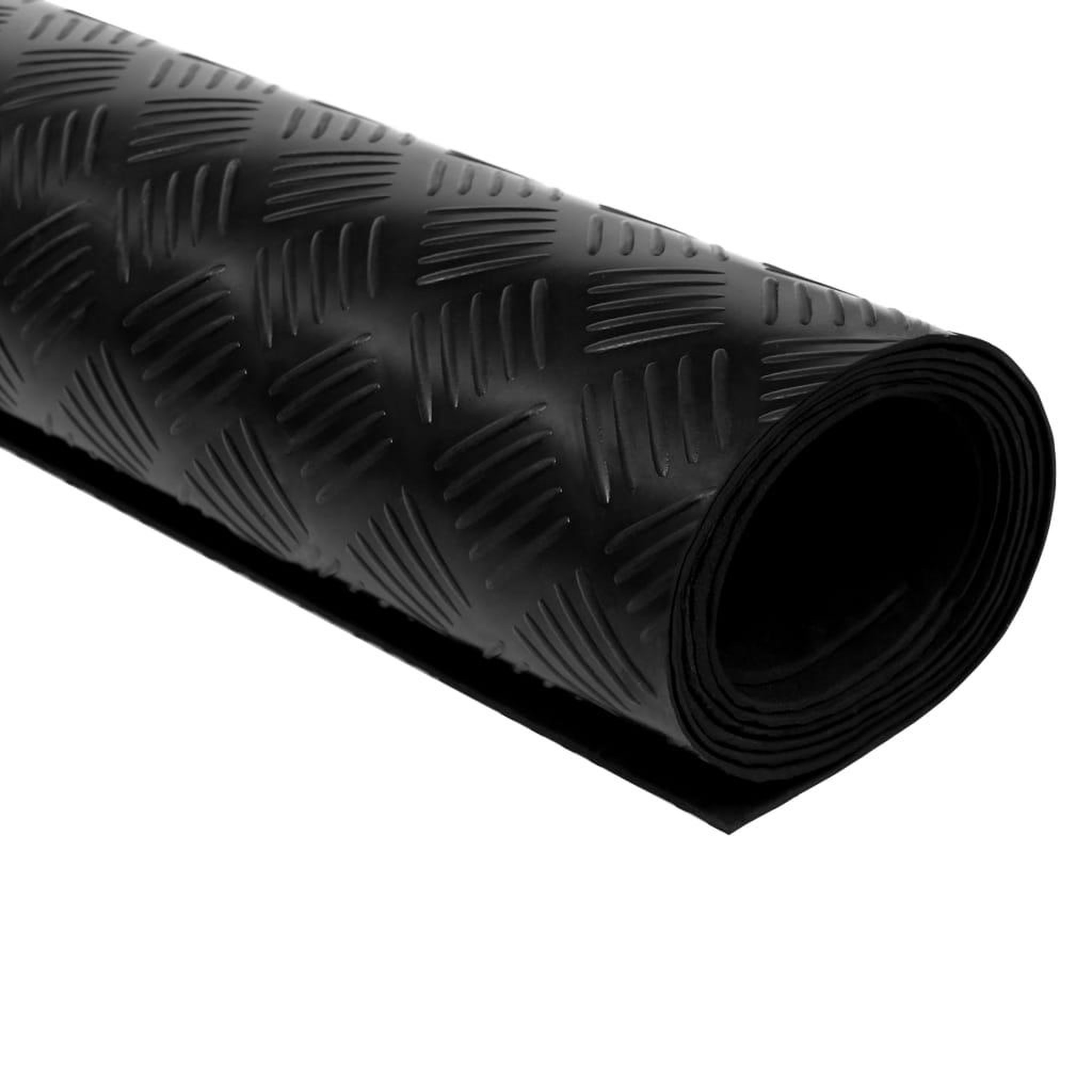 Voir la diapositive 2 : VIDAXL Tapis en caoutchouc antiderapant 2 x 1 m modele strie