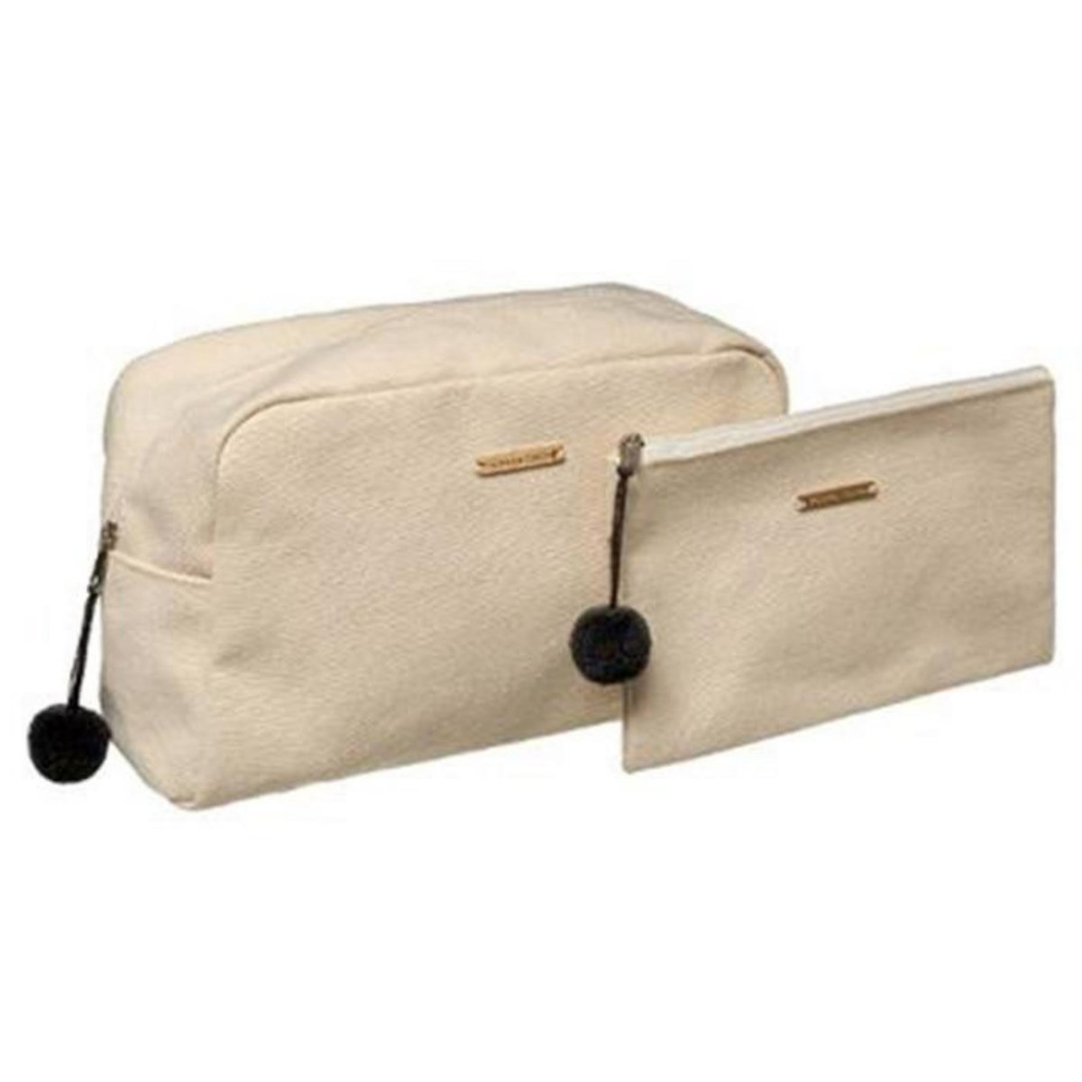 FIVE Lot de 2 Trousses de Toilette  Modern  26cm Blanc