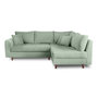 Voir la diapositive 4 : LISA DESIGN Rune - canapé d'angle droit - 4 places - en tissu bouclette