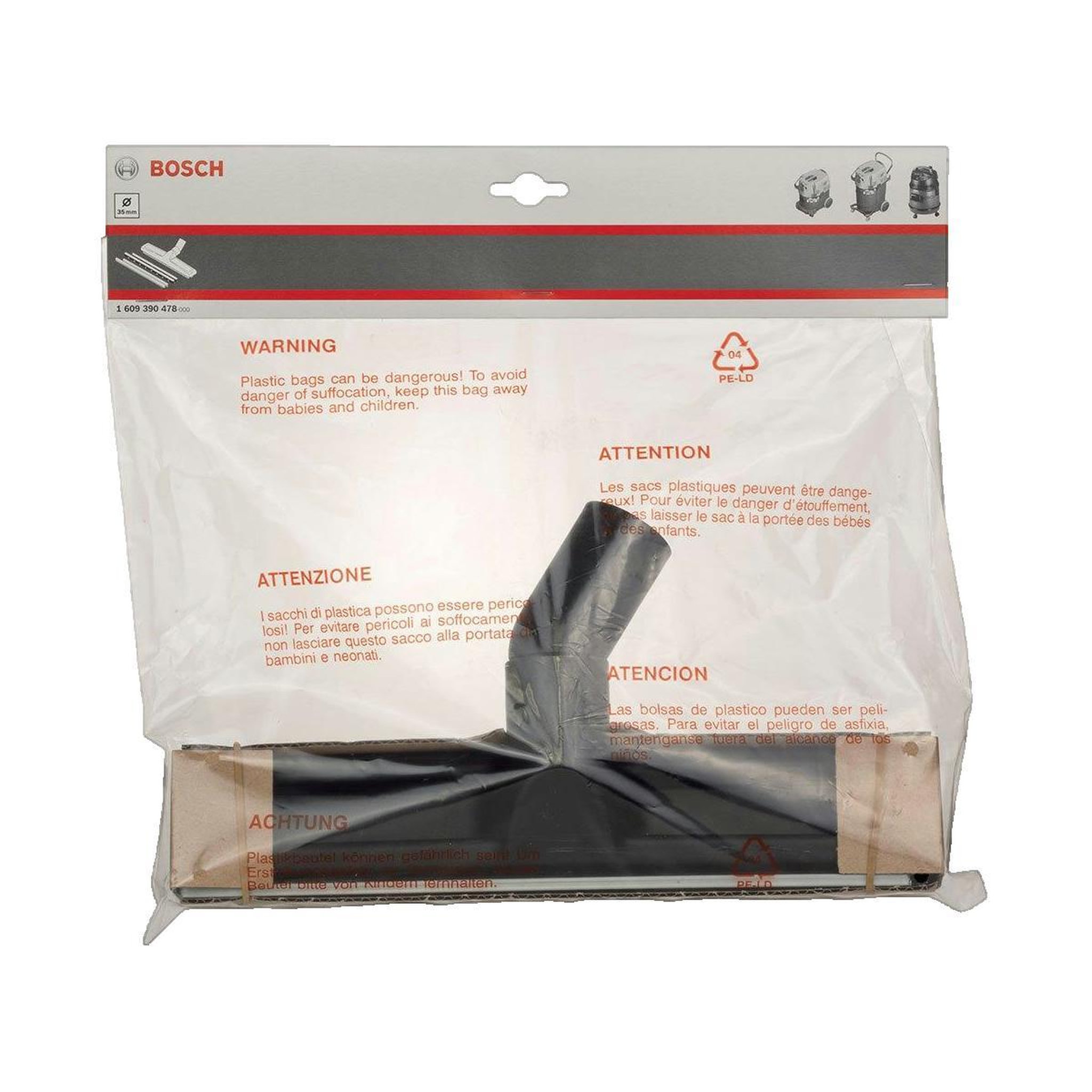 Voir la diapositive 2 : BOSCH Accessoire aspirateur Bosch - Buse sol 35 mm