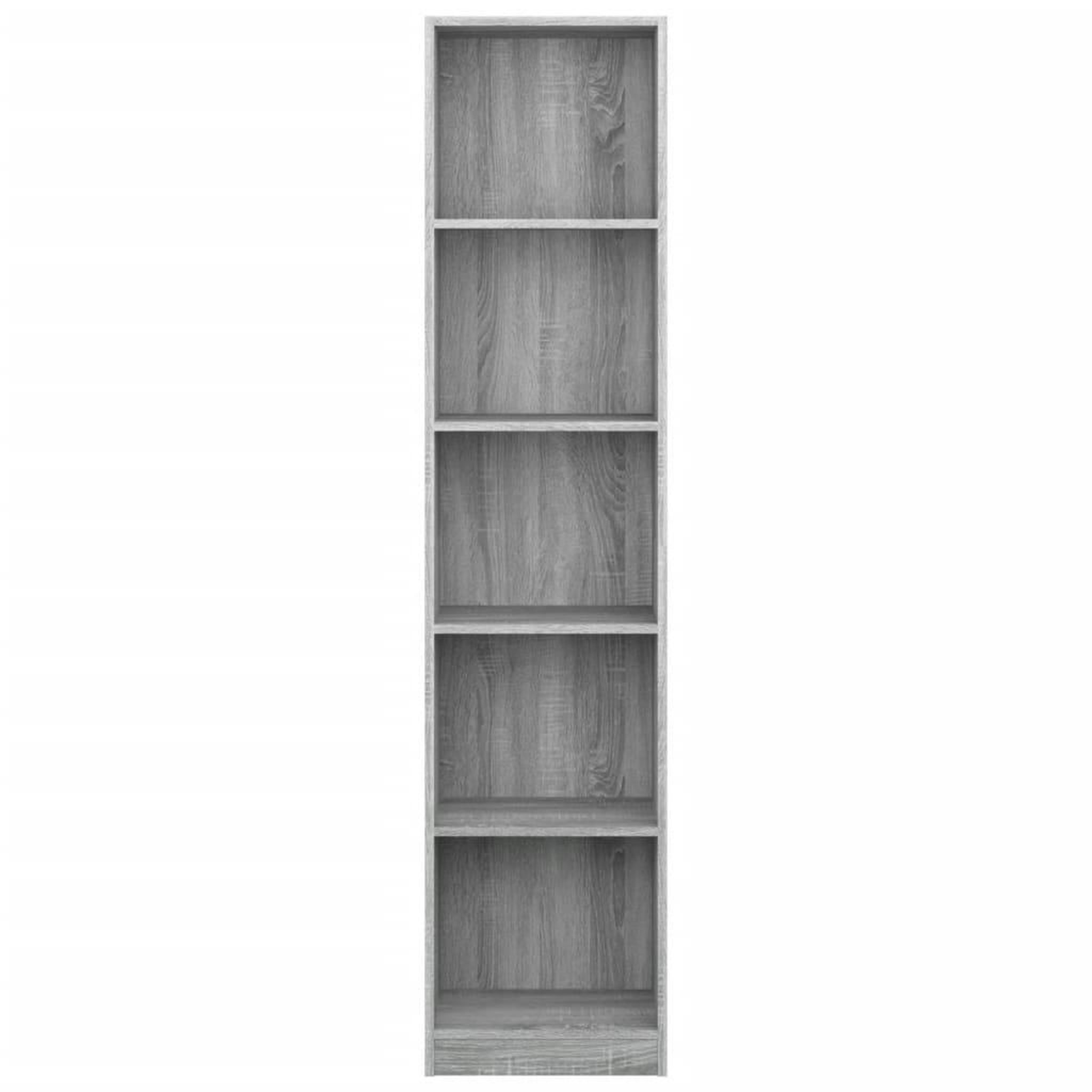 Voir la diapositive 3 : VIDAXL Bibliotheque 5 niveaux Sonoma gris 40x24x175 cm