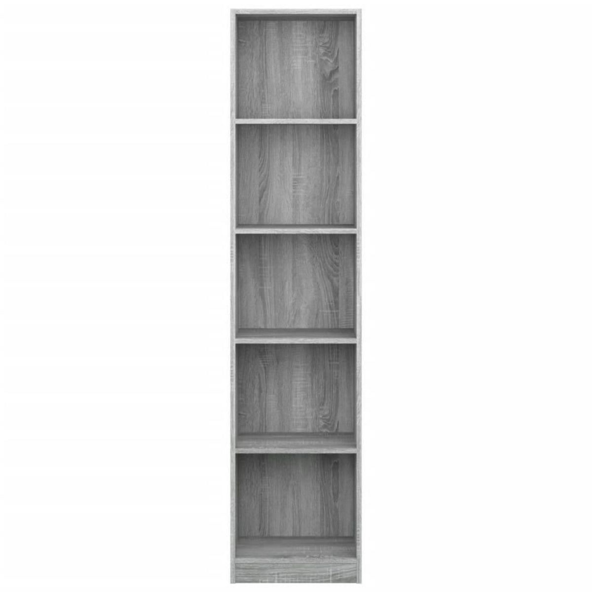 VIDAXL Bibliotheque 5 niveaux Sonoma gris 40x24x175 cm