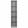 Voir la diapositive 3 : VIDAXL Bibliotheque 5 niveaux Sonoma gris 40x24x175 cm