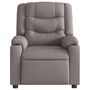 Voir la diapositive 3 : VIDAXL Fauteuil de massage inclinable Taupe Tissu