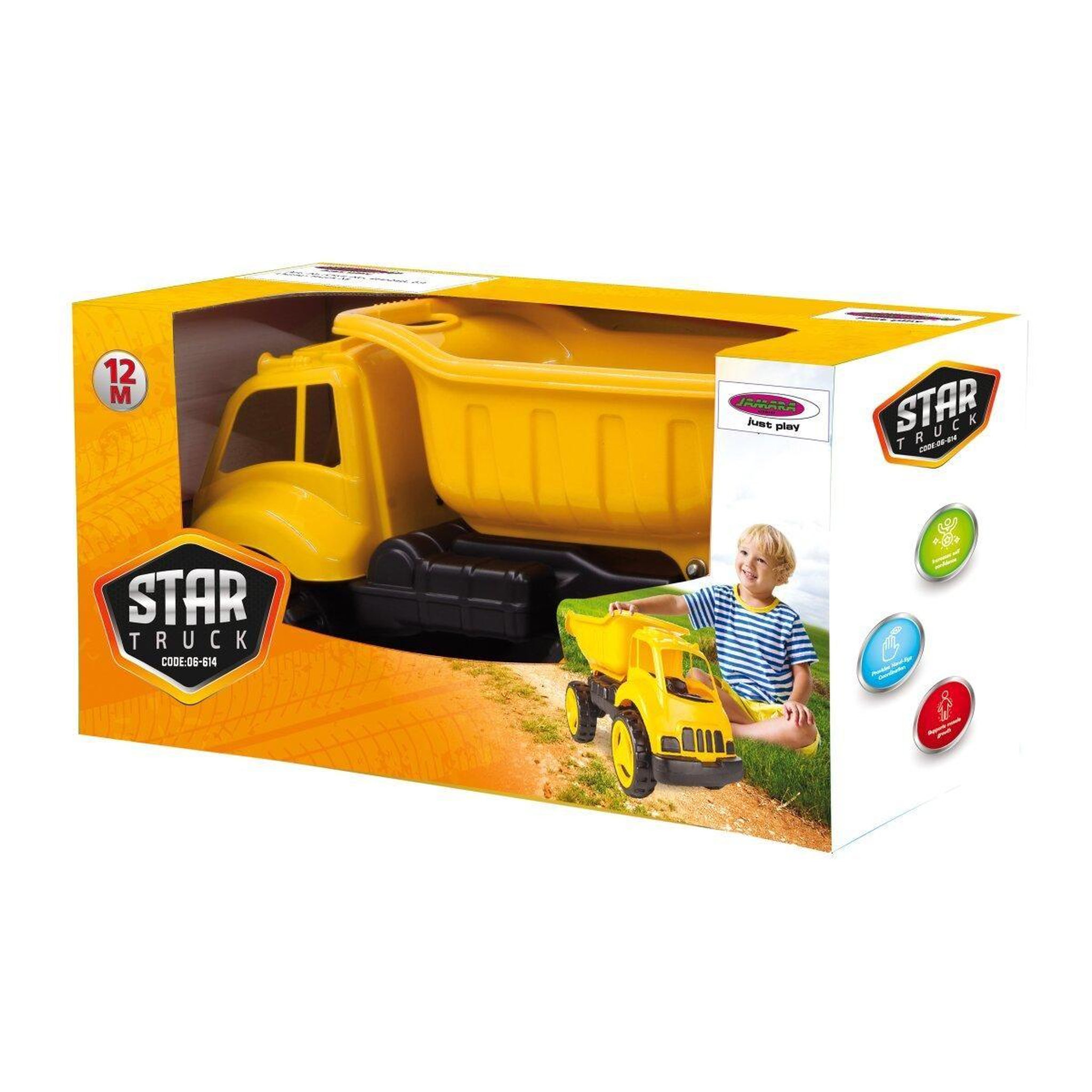 Voir la diapositive 2 : Jamara Camion bac à sable dump truck xl jaune