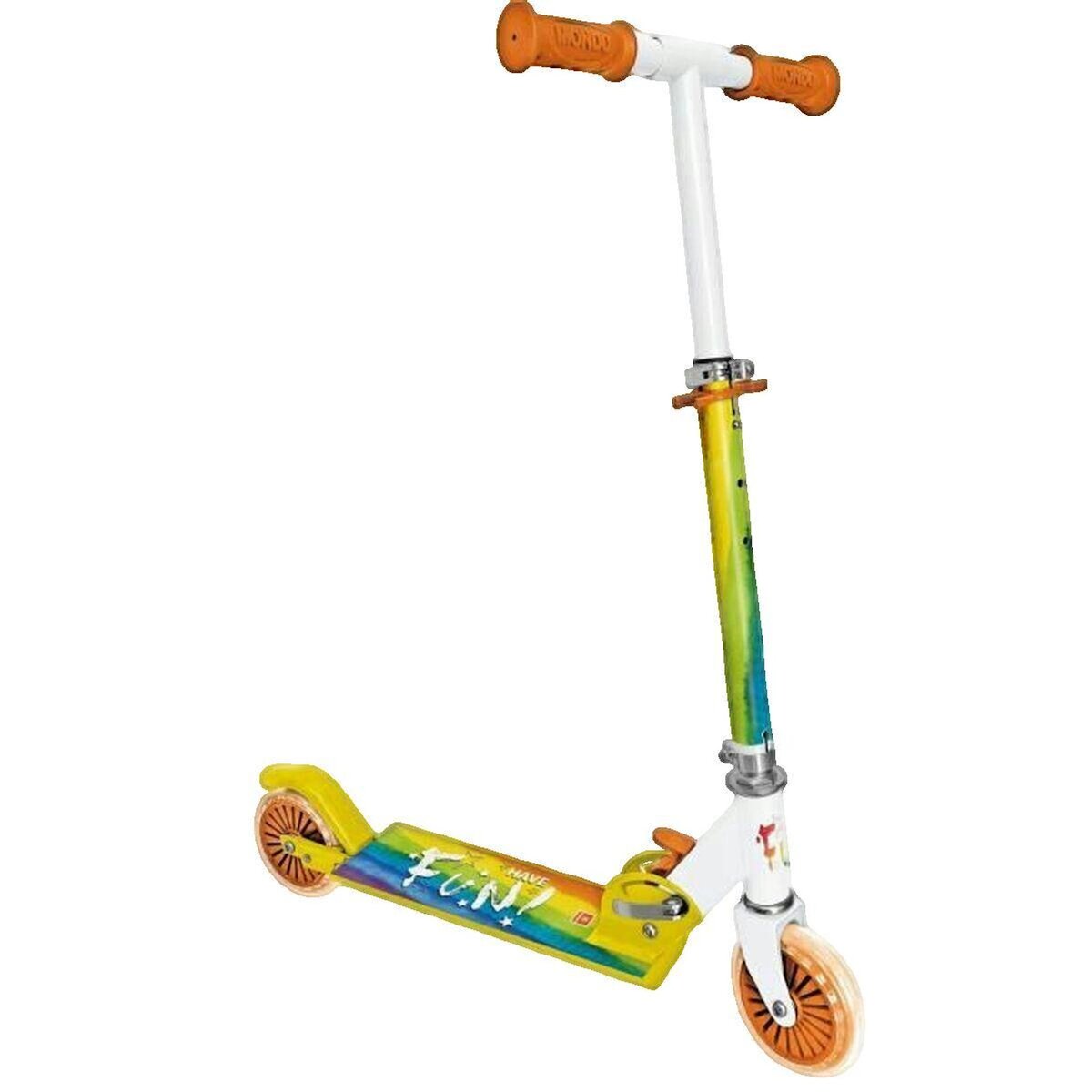 Mondo Trottinette Mondo Rainbow pliable pour enfant arc-en-ciel